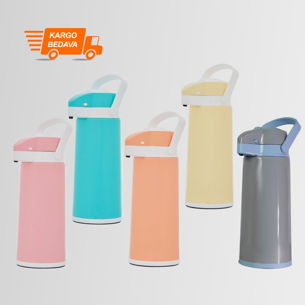 Midinoks Çift Cidarlı Cam 1,9 LT Piknik - Kamp Termos