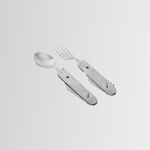 Nurgaz Campout NG KKCT-M Katlanır Çatal - Kaşık - Bıçak - Türbişon