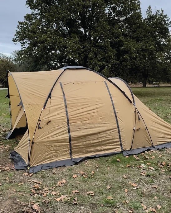 Nurgaz Campout Family Maxi Kamp Çadır Su Geçirmez - 4-5 Kişilik - Çantalı - NG C019 gold