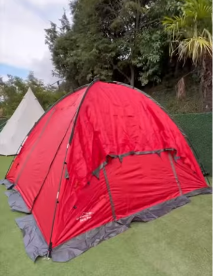 Nurgaz Campout Family Maxi Kamp Çadır Su Geçirmez - 4-5 Kişilik - Çantalı - NG C019 kırmızı