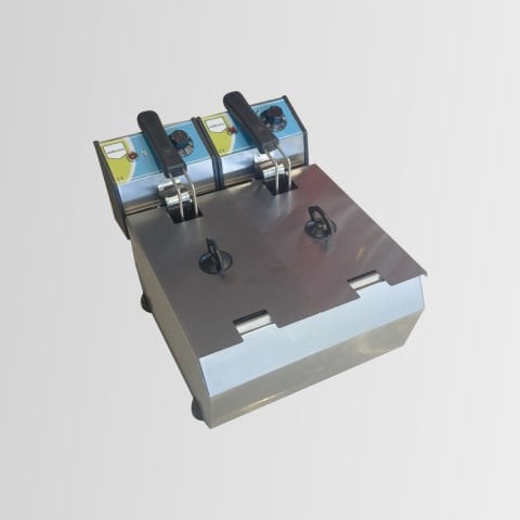 Midinoks 5+5 lt Elektrikli Fritöz Çiftli Kapaklı