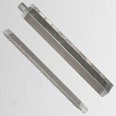 50 cm Long Lamel Mızıka Brülör Krom