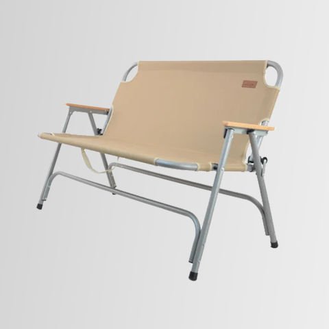 Nurgaz Campout Çİft Kişilik Katlanır Kamp Sandalyesi NG C135-K KREM