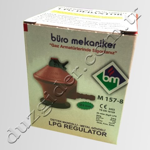 Üstten Mandallı Metal Dedantör 08 mm Kırmızı Tüp Başlığı