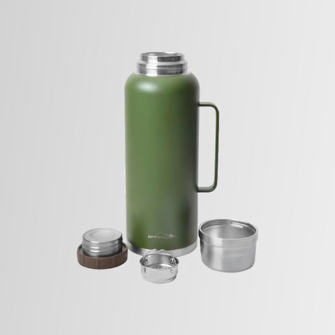 Nurgaz Campout  Çift  Katmanlı Termos 2600 ml NG 166-Y HAKİ