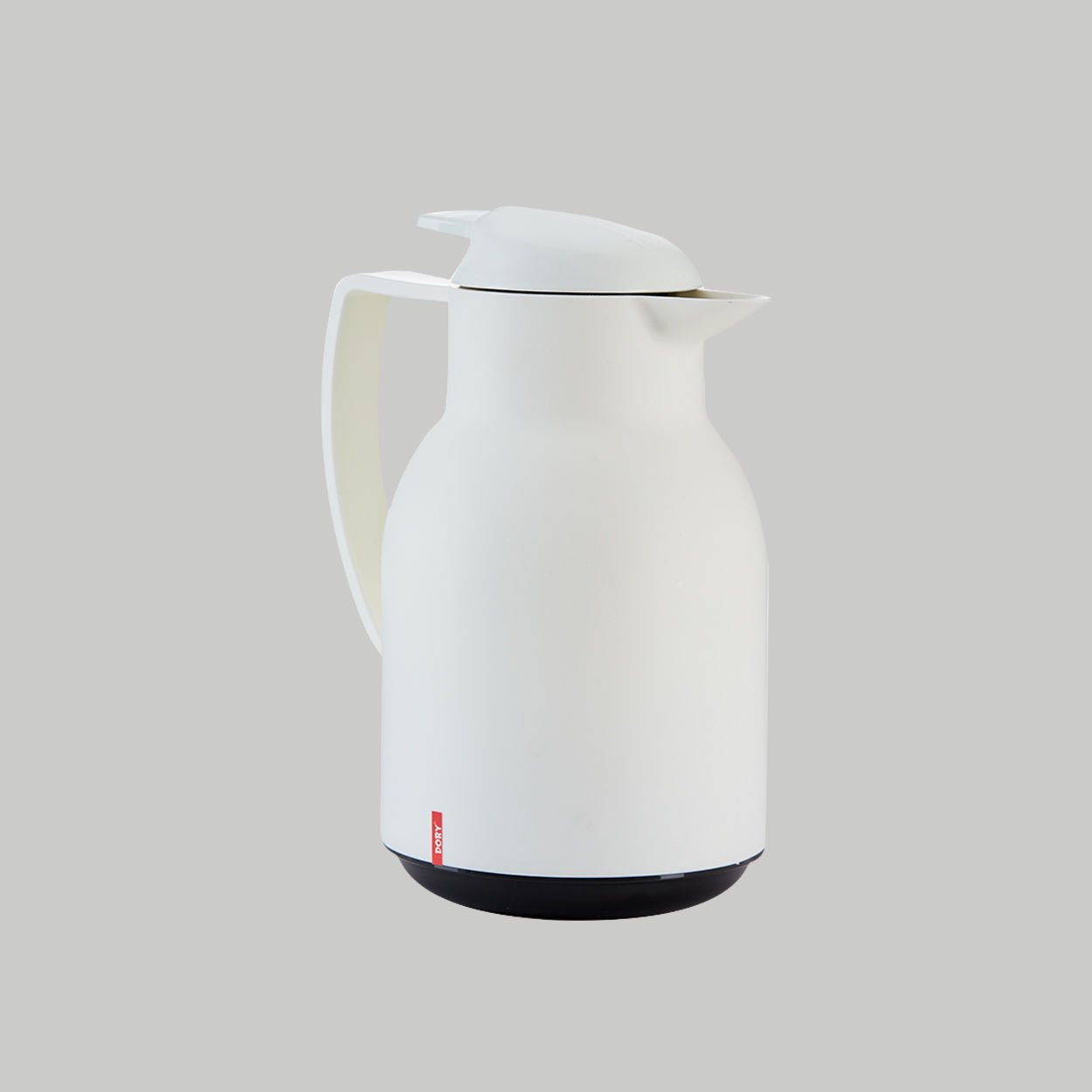 Dory Çift Cidarlı Cam 1  LT Piknik - Kamp Termos BEYAZ