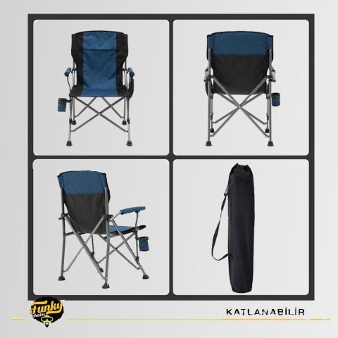 FUNKY CHAIRS River Side Katlanabilir Kamp Sandalyesi Lacivert