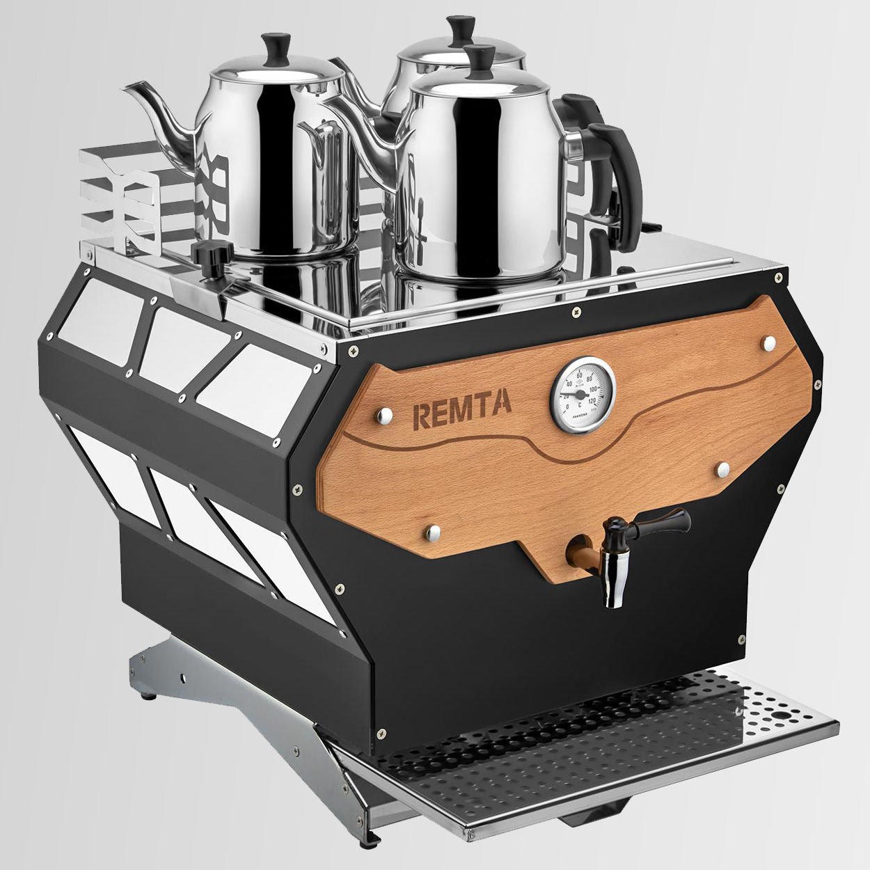 Remta Pro Serisi DE23 Üç Demlikli Jumbo Çay Makinesi 30 LT ( DEMLİK DAHİL )