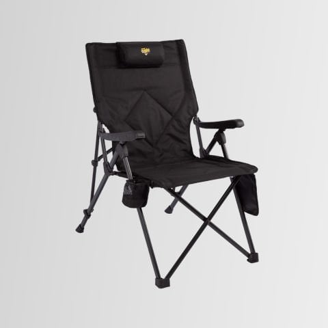 FUNKY CHAIRS Comfort 3 Kademeli Katlanabilir Kamp Sandalyesi SİYAH