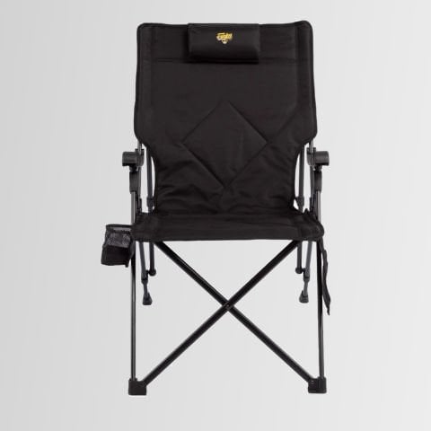 FUNKY CHAIRS Comfort 3 Kademeli Katlanabilir Kamp Sandalyesi SİYAH