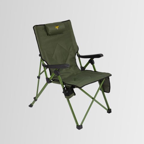 FUNKY CHAIRS Comfort 3 Kademeli Katlanabilir Kamp Sandalyesi Haki