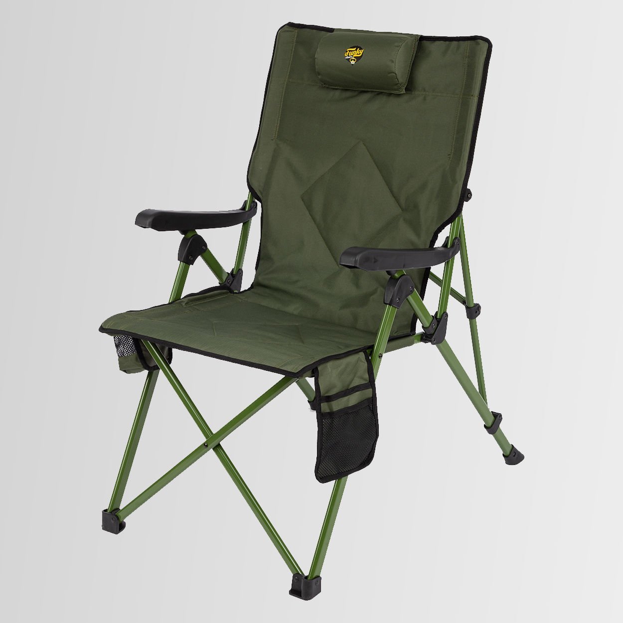 FUNKY CHAIRS Comfort 3 Kademeli Katlanabilir Kamp Sandalyesi Haki