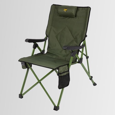 FUNKY CHAIRS Comfort 3 Kademeli Katlanabilir Kamp Sandalyesi Haki